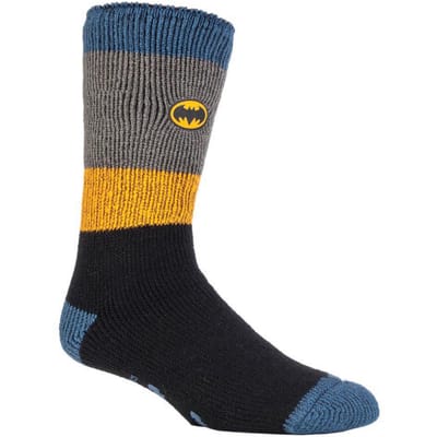 Heat Holders Thermische pantoffelsokken met filmthema voor heren - Batman