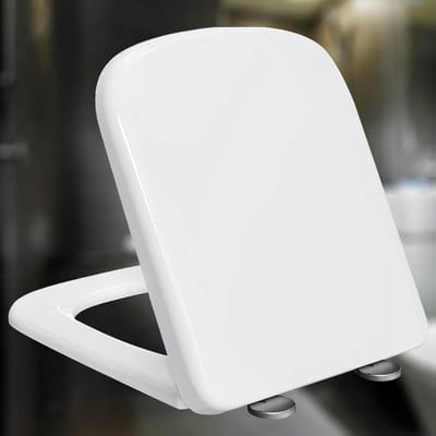 Toiletbril met Softclose - WC-bril Duroplast - Hygiënisch Werken - Quick Release Reiniging - 34 x 45 cm - Wit