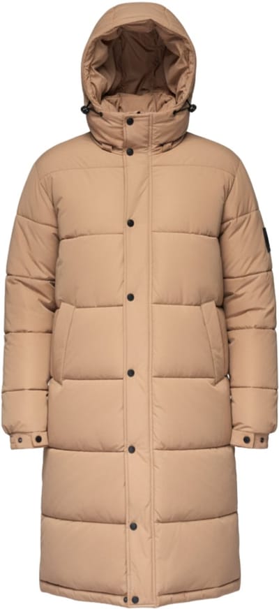 OMBRE Jas - Lange Mouw - Drukknopen - Effen Beige S