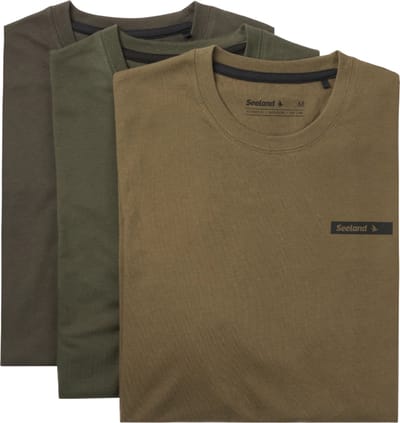 Seeland 3Pack T-shirt Outdoor T-shirts Scandinavische T-shirts Jacht T-shirts Korte mouw T-shirts Maat -XL