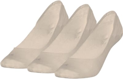 Calvin Klein Dames Footies Low Cut 3-Pack Beige