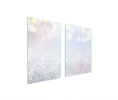TMK ArtDeko Serie - Glazen Beschermplaat - 65x52 cm - Gehard Glas - Universeel Keukenpaneel