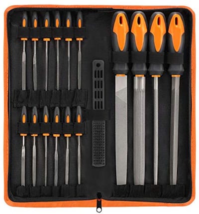17-delige File Tool Set met Draagtas - Precisie Vijlen en Naaldbestanden voor Hout en Metaal
