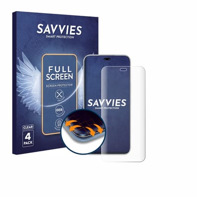 Savvies - Screenprotector voor Honor 400 Pro - Folie Beschermfolie transparant volledig dekking 4 Stuks