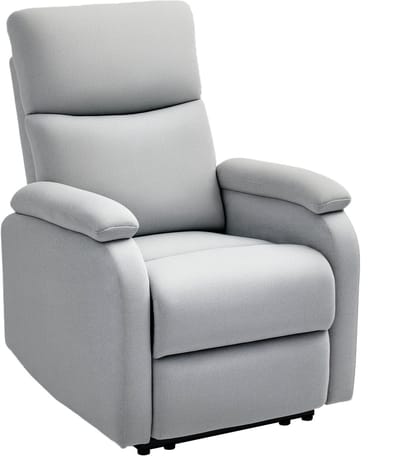 HOMCOM - Relaxfauteuil - Verstelbare rugleuning - Grijs