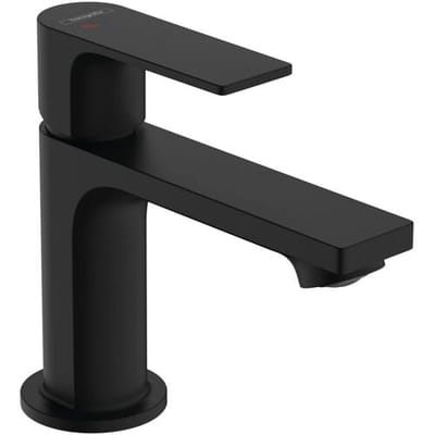 Hansgrohe Rebris e Eengreeps wastafelmengkraan - 80 - coolstart - met PopUp - trekwaste - mat zwart