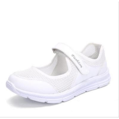 Chaussures pour femmes Chaussures de maman Chaussures pour personnes âgées Respirantes Semelle souple Chaussures plates Chaussures simples pour femmes Chaussures de marche Chaussures confortables 42