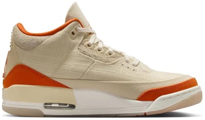 Air Jordan 3 Retro 'Starfish' - Maat 44 - Fossil/Sail/Starfish / Wit - Air Jordan 3 - Lifestyle - Dames Sneakers voor Vrouwen