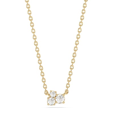 Diam Addict Halskette 585 Gelbgold mit im Labor gezüchteten Diamanten