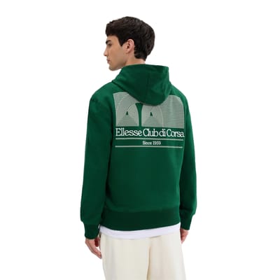 Ellesse Heren Club Di Corsa Hoodie (Donkergroen)