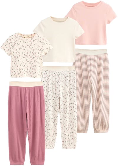 Next - Meisjes - Verpakking van 3 pyjama's met joggingbroek - Roze