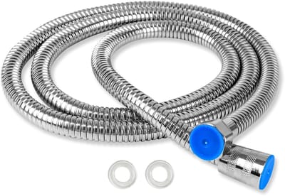 Dailygoods- Doucheslang 150 cm - Roestvrij Staal - Dubbele Bescherming Tegen Verdraaien - Universele Aansluiting - G1/2 - Badaccessoires Chroom - Douchekraan