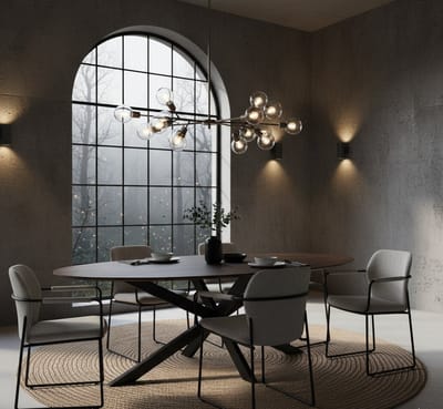Eettafel Mangohout Ovaal 240x100 cm – Luxe Bruine Massief Houten Eetkamertafel – Tijdloos Design & Robuuste Constructie – Novihome