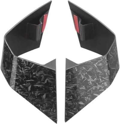 Motorfiets Vaste Wind Wing - Zijdeflector Kuip - Verbeter Rijcomfort - Gerichte Luchtstroom Afleiding - Een Paar - Carbon Verf