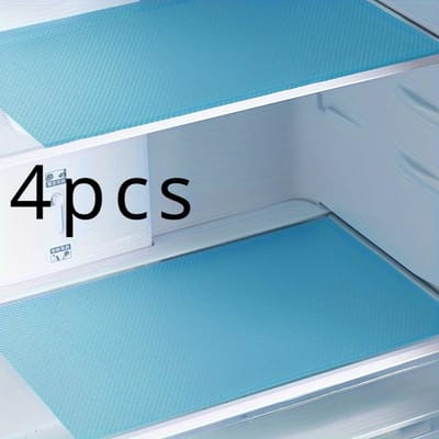 4 kleurrijke plankbekledingen - Wasbare, antislip vinylmatten voor koelkast, kasten en lades | Duurzaam, ideaal voor het organiseren van uw keuken 4pcs