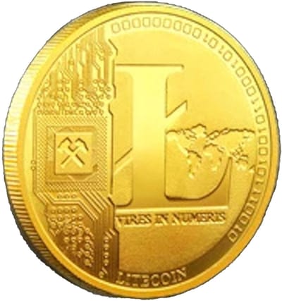 CHPN - Iota Munt - Cryptomunt - Litecoin Munt -Coin - Munten - Verzamelaars-Munt - Cadeautje - Cryptoliefhebber - Coins - Goudkleurig - Crypto