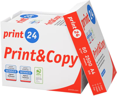 Printpapier Kopieerpapier 2500 vel 5 x 500 A4 Premium Hoogwit CIE 160 Testwinnaar PEFC gecertificeerd