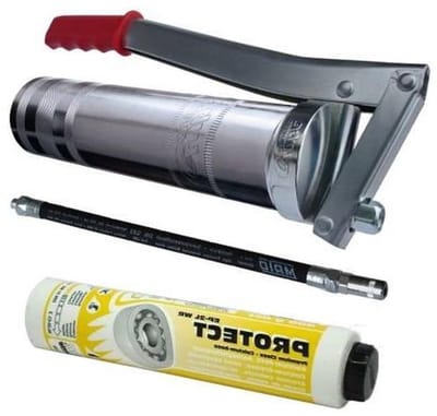 Vetspuit Set - Smeerpomp Cartridge - Onderhoud Voertuigen - Schone Cartridge Wissel - 2 Liter - Galvaniseerd