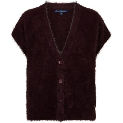 Red Button Rb sleeveless fuzzy burgundy
