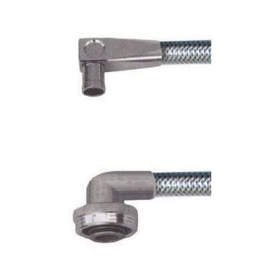 GGM Gastro Gassicherheitsschlauch - 500mm - mit Sicherheitsventil & Schlauchbruchsicherung - EN 14800 Zilver