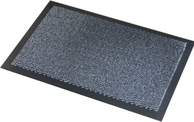 Wicotex Deurmat Faro - zwart/grijs - 60 x 80 cm - schoonloopmat - Inloopmat