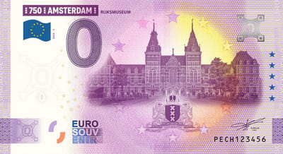 0 Euro biljet Nederland 2024 - Amsterdam III Rijksmuseum
