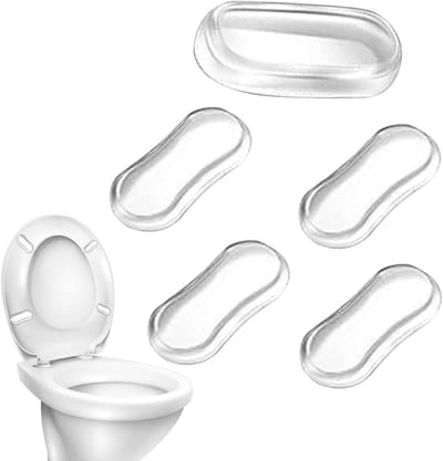 Toiletbril bumpers - Zitting verhogers - Badkamer comfort - Zelfklevend siliconen - 126 x 86 cm - Transparant