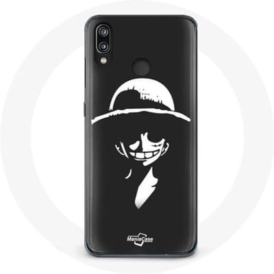 Coque - Huawei - P20 Lite - Souple - Noir - One Piece Manga Luffy Art