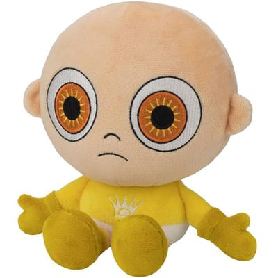 Nieuwe Kawaii De Baby In Geel Pluche Speelgoed Pluche Spel beige