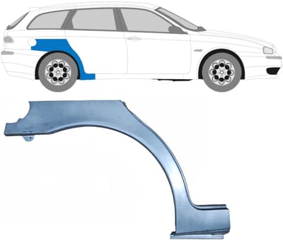 Reparatiepaneel achterspatbord voor Alfa Romeo 156 1997-2005 / Rechts