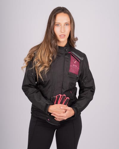 Bycity-africa short -dames -motorjas-Ventilatie -zwart - L