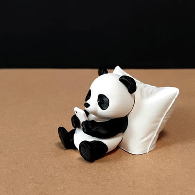 Ornement Sculpture Panda, Décoration Bureau Dessus de Bureau, Décoration Voiture, Modèle Animal Créatif, Figurines Collection, Ornement Voiture