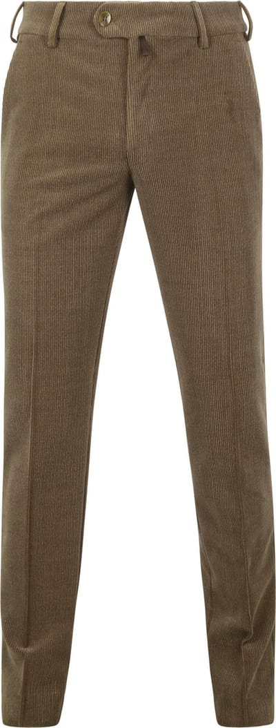 Meyer Chino Roma Wol Corduroy Olijfgroen - Maat 56 - Heren