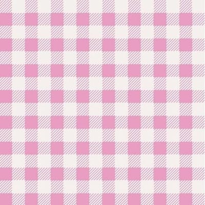 Behang - Ruitjes - Kinderkamer - Babykamer - Wandbekleding - Roze - Papierbehang - 0,53 x 10,05 M. Bluuming Affairs