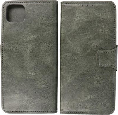 BestCases -  Samsung Galaxy A22 5G Hoesje - Samsung Galaxy A22 5G Bookcase Telefoonhoesje - Samsung Galaxy A22 5G Kaarthouder Portemonnee Hoesje - Kunstleer - Donker Groen