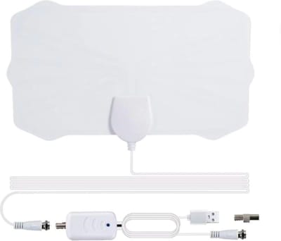 Antenne DVB-T2 isdb-tb met versterker / Wit / HaverCo