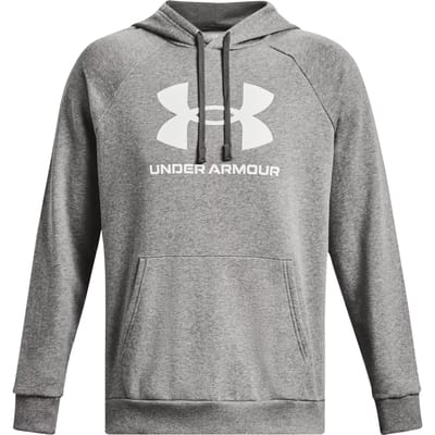 Under Armour UA Rival Fleece Logo Hoodie Gray-XS