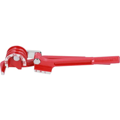 3 Sleuf Buigmachine Aluminiumlegering 0-180 graden Metrisch Handmatige Pijpenbuiger voor Koper Aluminium Metalen Pijp red