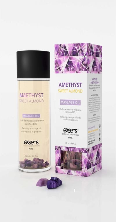 Exsens - Amethist Zoete Amandel Biologische Sensuele Lichaams- & Massageolie