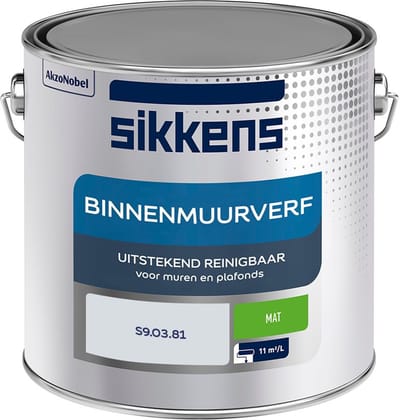 Sikkens - Binnenmuurverf Mat - S9.03.81 - Mengverf - 2,5 L