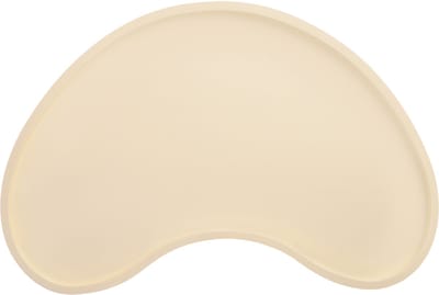 QUVIO Dienblad - Decoratief - Decoratieschaal - Organisch - Kidney tray - Hout - 45x24 cm - Beige