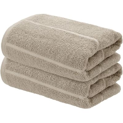 LIVARNO Handdoeken, 2 stuks, 50 x 100 cm, 500 gsm (Beige)