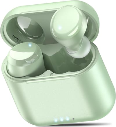 Mini-draadloze bluetooth-hoofdtelefoon met 50 uur batterijduur en IPX8 waterdicht, ergonomisch ontwerp