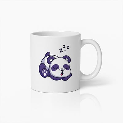 Schattige Slaapende Panda Mok – Knusse en Liefdevolle Koffiebeker voor Dierenliefhebbers