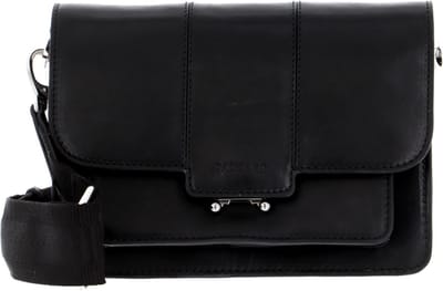 SADDLER Leren Schoudertas Sigtuna Crossbody Bag Black Zwart