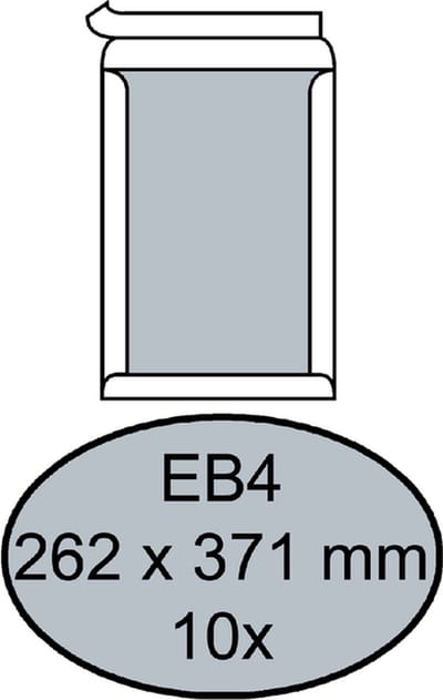 Envelop quantore bordrug eb4 262x371 120gr zk wt | 15 stuks