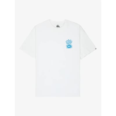 Quiksilver Evo Blossom Of Peace T-shirt Met Korte Mouwen Wit S Man