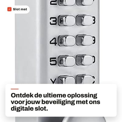 Dailygoods- Digitale Slot - Cijferslot met 1 tot 11 Cijfers - Veiligheidscode - Zinklegering - Geschikt voor Binnendeuren - Duurzaam en Veilig - Codeslot