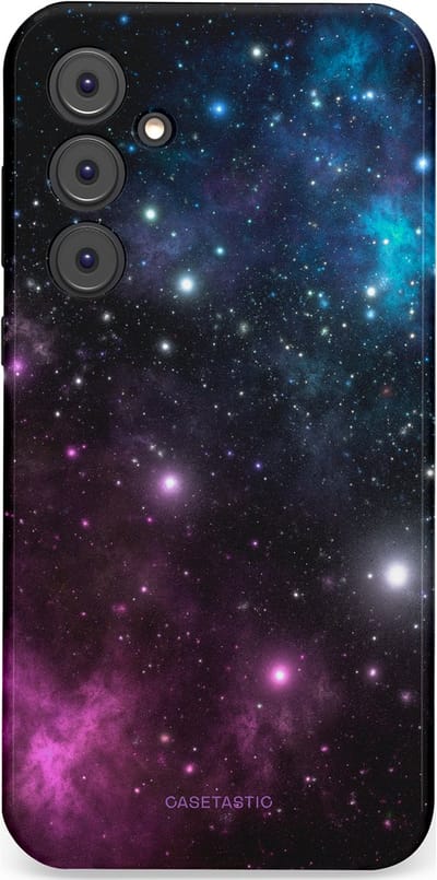 Casetastic Hoesje Geschikt voor Samsung A35 - Stijlvolle Beschermende Duo-layer Case - Nebula gloed