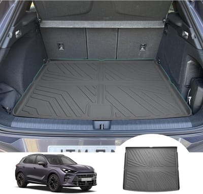 Trunkmat voor Cupra Terramar 2025 2026 - Vouwbare TPE all-weather mat met hoge randen, 3D-scanning, multifunctioneel en duurzaam